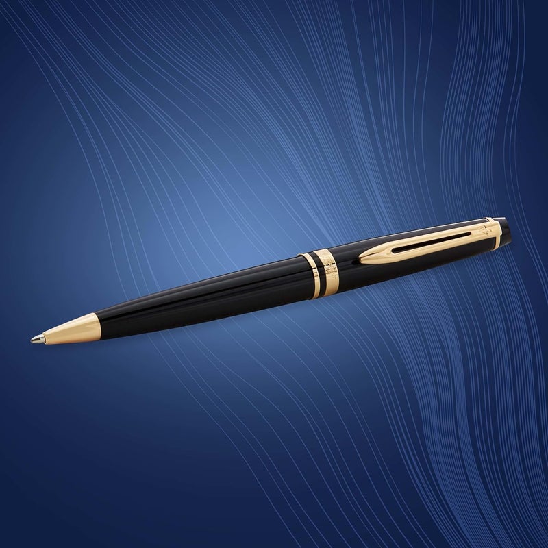 Waterman Expert Black Ballpoint Pen GT with Medium Point and Blue Ink - S0951700 - Image 5